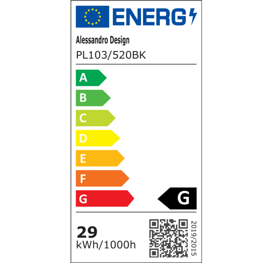 LED stropné svietidlo s diaľkovým ovládaním, PL103/520BK, 29W, priemer 49 cm, teplé/studené/neutrálne svetlo, čierna