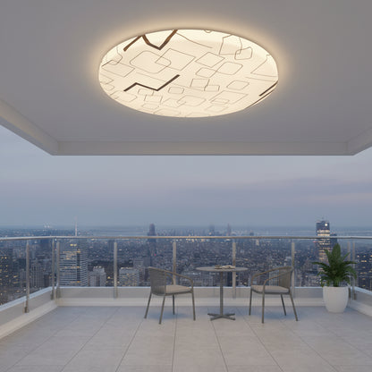 Plafonieră LED 23 cm, 22W, 3000K / 4000K / 6000K, Alb, Metal si Acril Plafoniere LED Default Title Alessandro Design