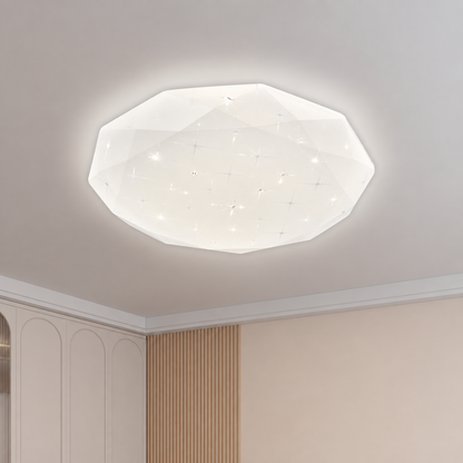 Šesťhranné LED stropné svietidlo 33 cm, 27W, 3000K / 4000K / 6000K, biele, kovové a akrylové