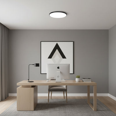 LED stropné svietidlo SOLIS 37cm 33W Cold Light Black