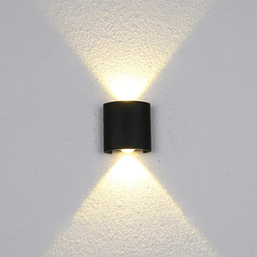 Fantázia aplikuje exteriér a interiér LED, 2 zdroje x 1w, IP65, kovové, čierne, 3000K