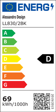 LED luster s nastaviteľným projektorom FISSO Camilla 49W, studené/teplé/neutrálne svetlo, čierny