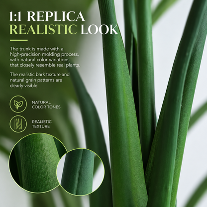 Umelá rastlina typu filodendron, 6 listov, 120 cm, zelená