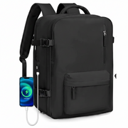 Rucsac Travel Business ALMATY, Cu Port USB, 31x22x46cm Oxford, Negru