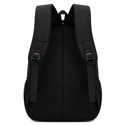 Rucsac Travel Business BAKU, 48x32x18 cm, Oxford, Negru si Portocaliu
