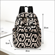 Rucsac Travel Business BUKHARA, 28x15x35 cm, Oxford, Negru si Alb