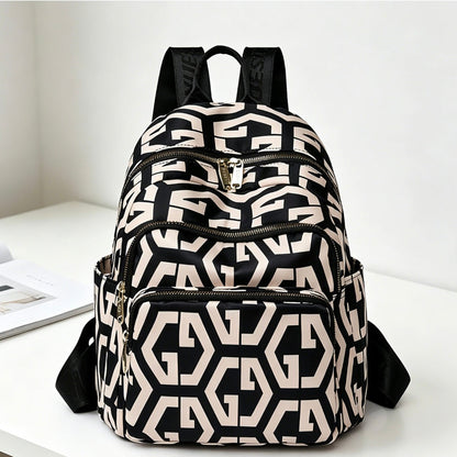 Rucsac Travel Business BUKHARA, 28x15x35 cm, Oxford, Negru si Alb