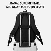 Rucsac Travel Business KANGIQLINIQ, 47x33x15 cm, Oxford, Negru si Albastru