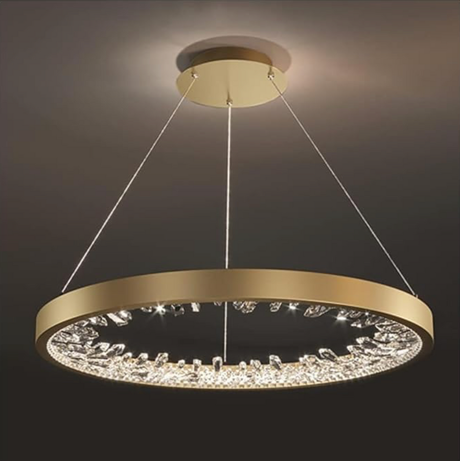 LED LED Casiana s diaľkovým ovládaním, 38W, zlatý, vyhodený
