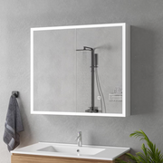 Ingrid skrinka s LED zrkadlom DBP123 80x70 biela