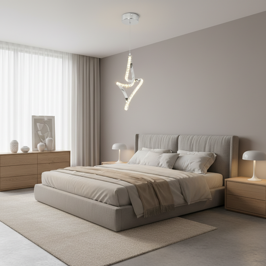 Pendul LED Osiris, 24W, Cristal, Crom -19A Default Title Alessandro Design