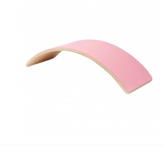 Doska typu detskej banky, ružové, drevo