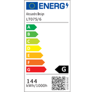 LED luster s diaľkovým ovládaním a krištáľom NOVA ROTONDA RGB 144W, 6 kruhov, studené/teplé/neutrálne svetlo, stmievateľné, lesklý chróm