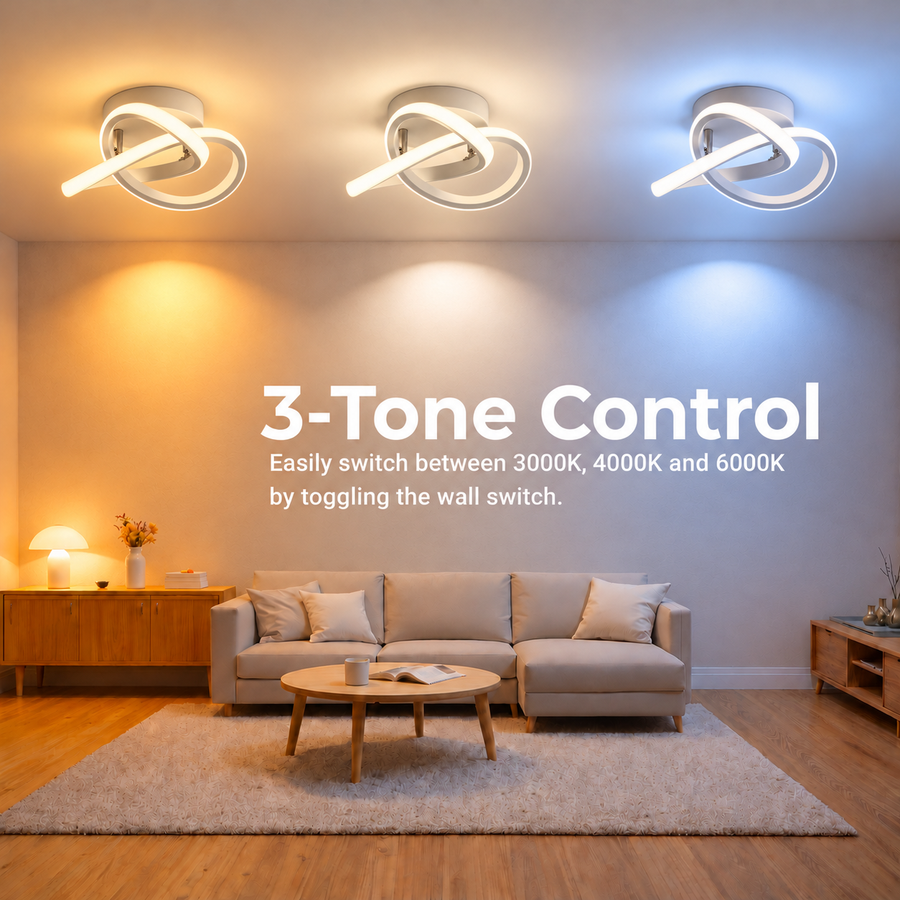 LED luster VERTEX Flow 24W, Priemer 25cm, Studené/Teplé/Neutrálne svetlo, Biely