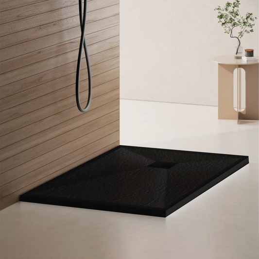 Obdĺžnikové sprchovanie 70x90 cm, tenké 3 cm, čierna