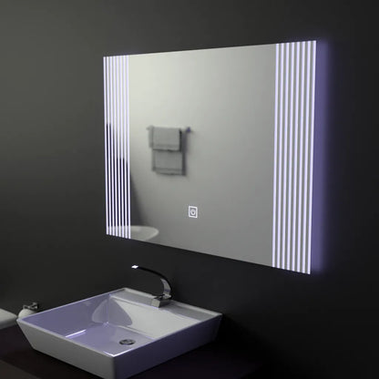 Zrkadlo LED obdĺžnikový 80x60cm Infinity Frame Základný dotyk