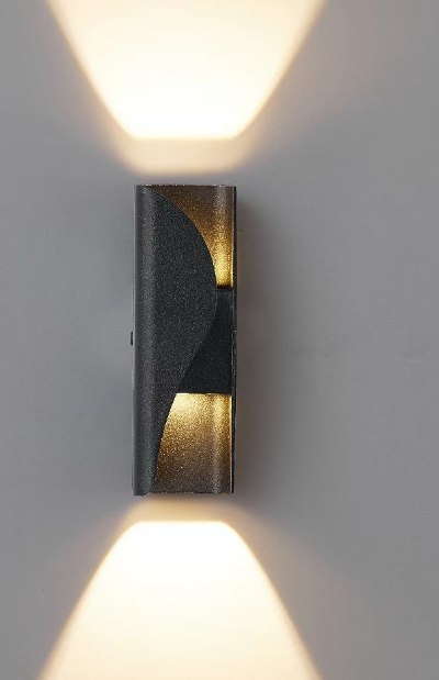 Fantázia aplikuje exteriér a interiér LED, 2 zdroje x 1w, IP65, kovové, čierne, 3000K