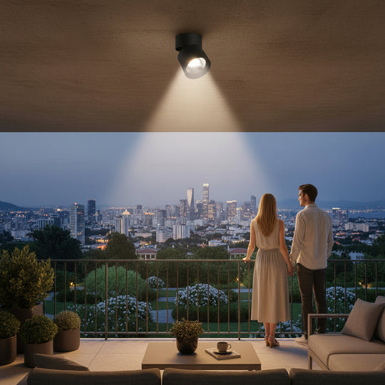 TINNIE LED Spot, otočný, 9W, neutrálne svetlo 4000K, čierny