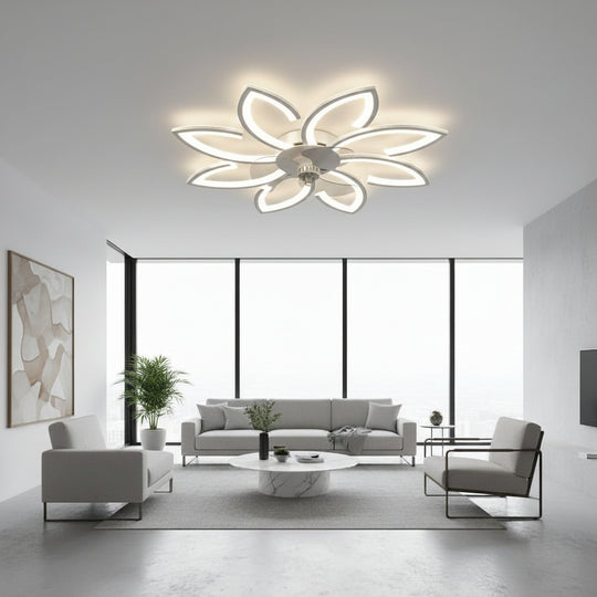 ANEMO Ventilátorový LED luster s diaľkovým ovládaním, 48W, D87cm, studené/neutrálne/teplé svetlo, biely