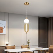 Závesný LED luster LM550/2GD, 11W, Svetlo 3000/4000/6000K, Zlatý, Nastaviteľná výška