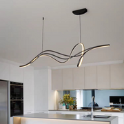 Závesný LED luster s diaľkovým ovládaním INFINITY HALO 138W, studené/teplé/neutrálne svetlo, stmievateľné, čierne, výškovo nastaviteľné