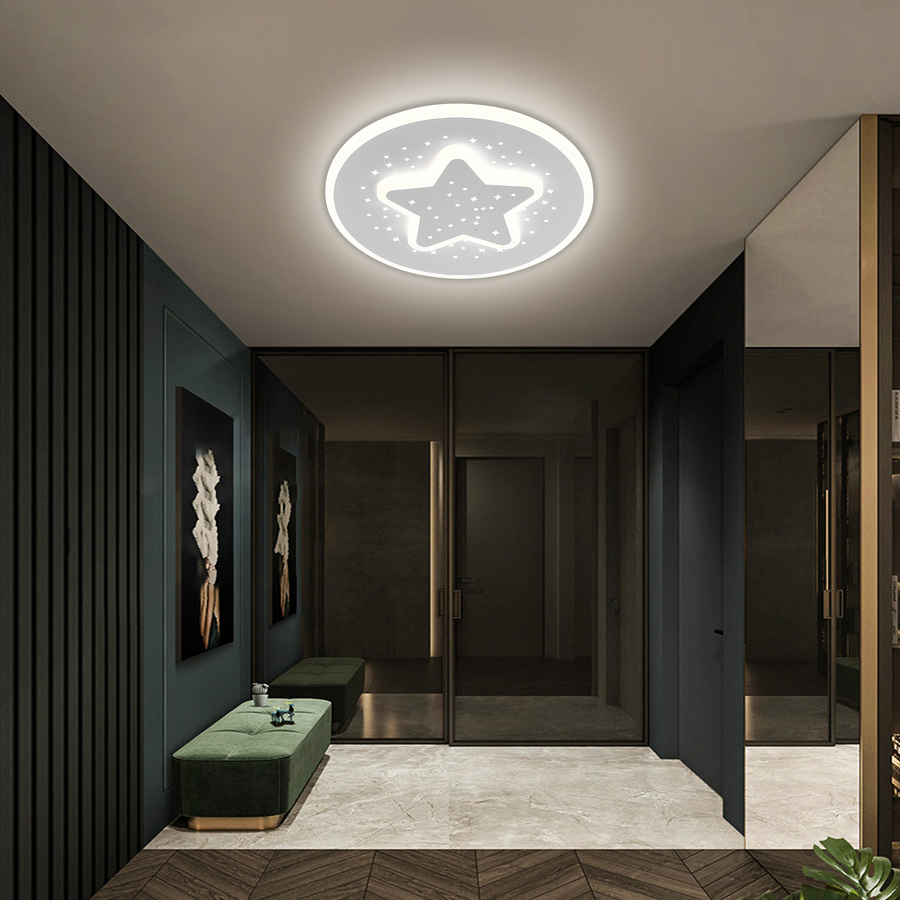 GUARENA LED luster, 18W, Studené/Teplé/Neutrálne svetlo, Biely