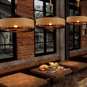 Vintage luster LV300/300BK, 1xE27, Rustikálna stodola, Struna a kov, 150 cm, Čierny