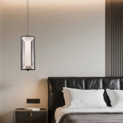 Závesný LED luster s diaľkovým ovládaním 29W, LM511/1BK, Nastaviteľná výška, Teplé/Studené/Neutrálne svetlo, Biely, Meta