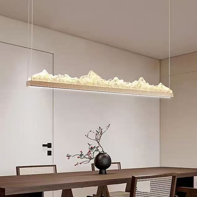 Závesný LED luster s diaľkovým ovládaním NIVALIS 27W, 120cm, studené/teplé/neutrálne svetlo, stmievateľné, výškovo nastaviteľné, zlaté