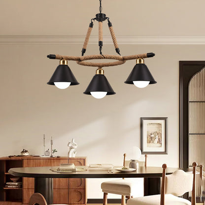 Lustrage Lust, 2*E27, hnedý, kov a povraz