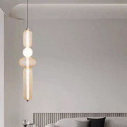 Závesný LED luster LM551/4GD, 24W, Svetlo 3000/4000/6000K, Zlatý, Nastaviteľná výška