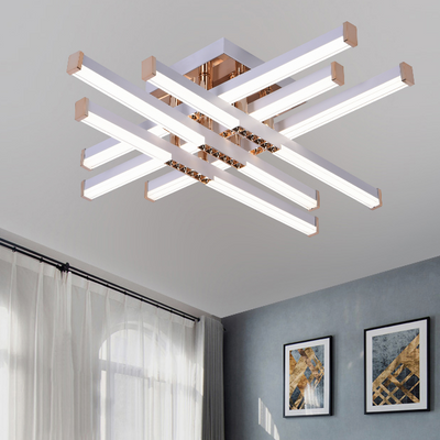 LED luster s diaľkovým ovládaním LT178/6WH, 84W, 6 prvkov, studené/teplé/neutrálne svetlo, stmievateľné, biely