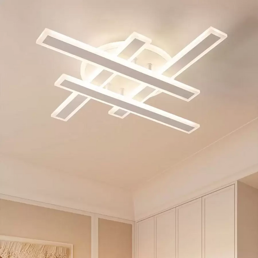 LED luster s diaľkovým ovládaním LT755/4BK 85W, lineárny, studené/teplé/neutrálne svetlo, stmievateľný, čierny