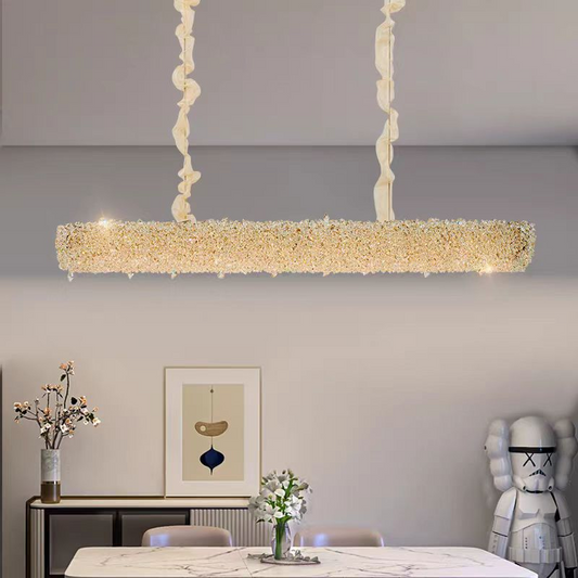 Krištáľový luster, PRAHA Imperio, 35W, Priemer 100cm, Studené/Teplé/Neutrálne svetlo, Zlatý, Nastaviteľná výška