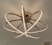 LED luster s diaľkovým ovládaním MARIA, 6 prvkov, 63W, teplé/studené/neutrálne svetlo, stmievateľné, zlaté