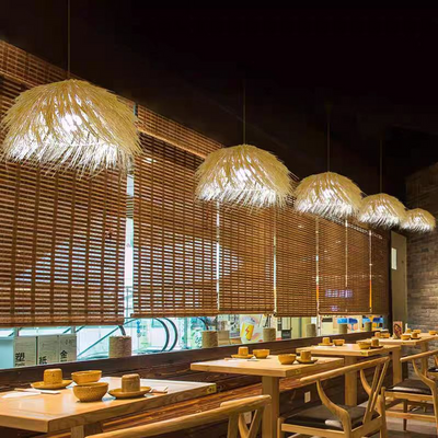 Vintage slamený luster LV811, 1xE27, rustikálny, 100cm