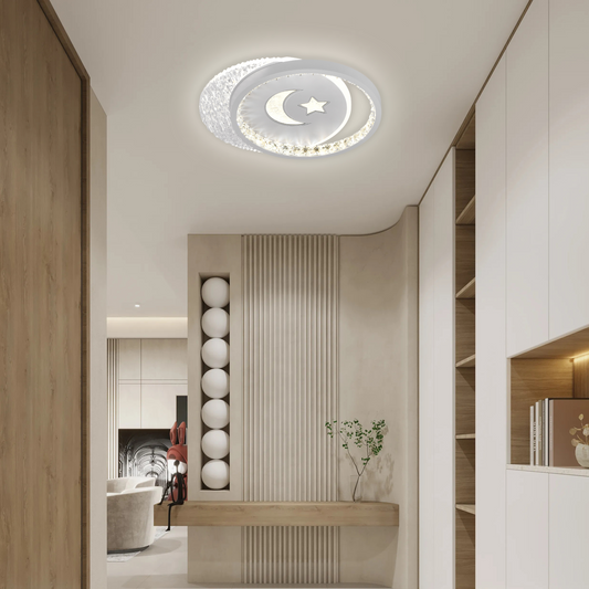 LED LED Nyxora Circulo, 36W, 2 kruhy, studené/horúce/neutrálne svetlo, čierna