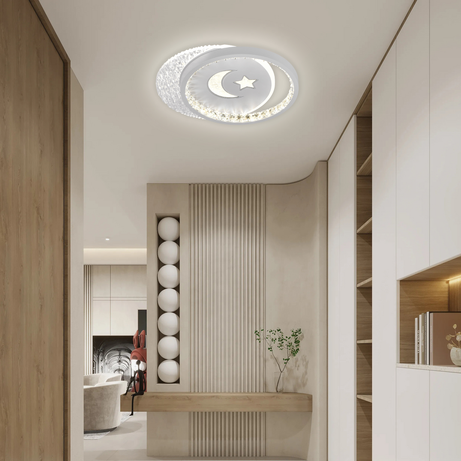 LED LED Nyxora Circulo, 36W, 2 kruhy, studené/horúce/neutrálne svetlo, čierna