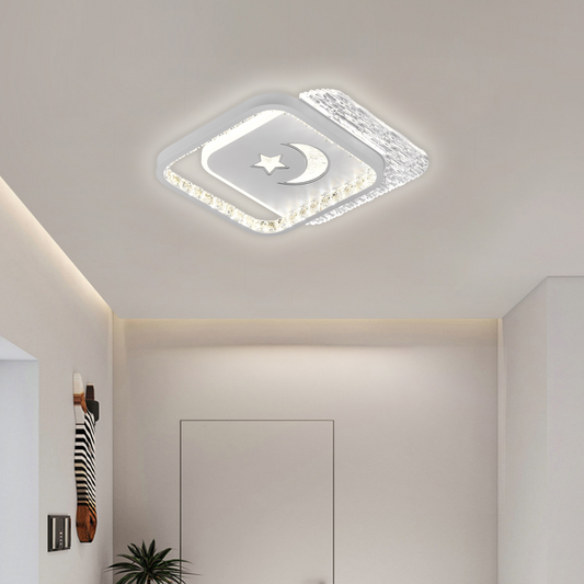 LED LED NYXORA QUADRO, 36W, 2 štvorce, studené/horúce/neutrálne svetlo, čierna