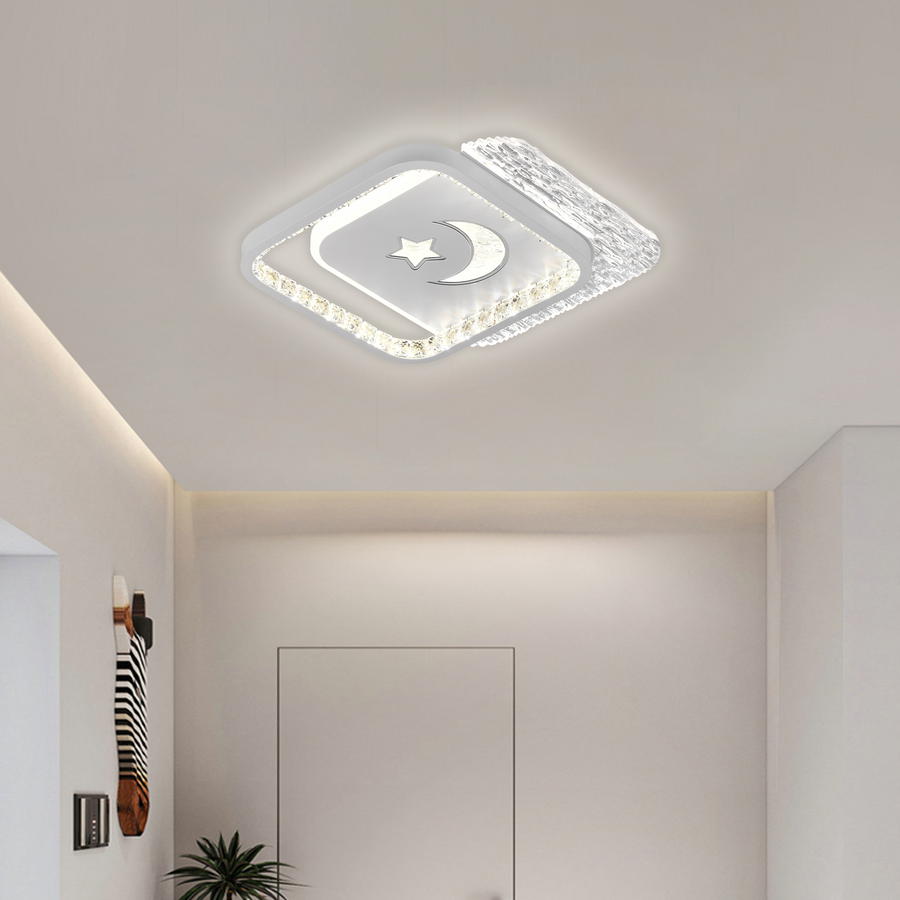 LED LED NYXORA QUADRO, 36W, 2 štvorce, studené/horúce/neutrálne svetlo, čierna