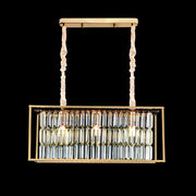 Krištáľový luster, CC1676/650X200GD, 3xE14, lesklé zlato, nastaviteľná výška, kov a krištáľ