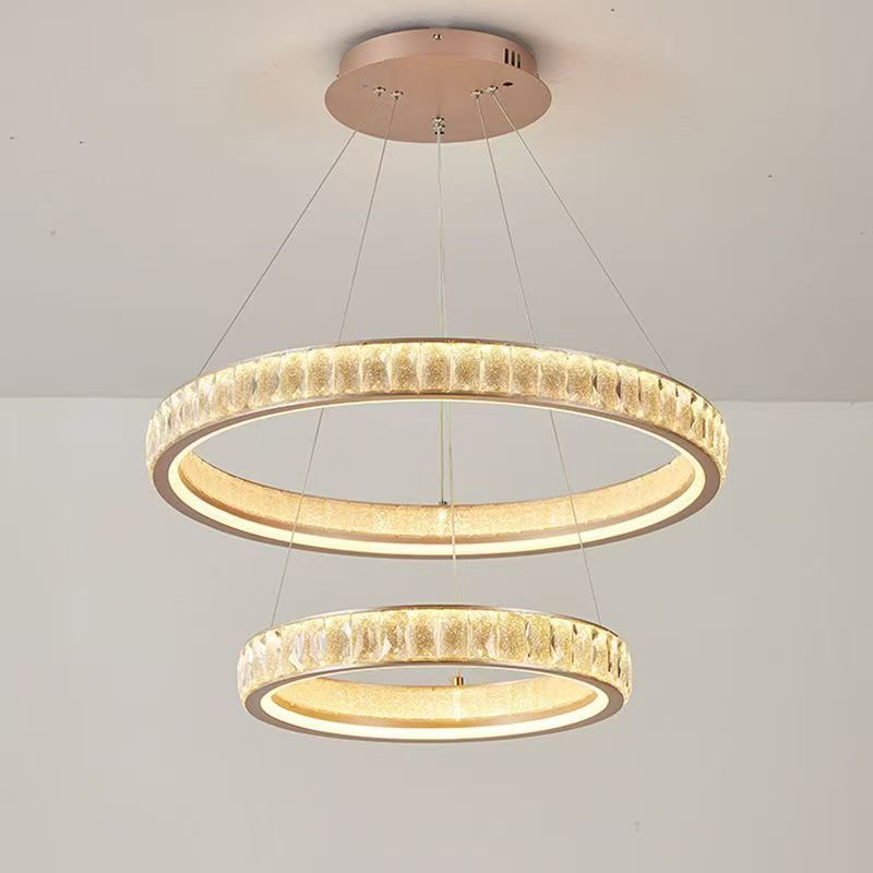 Candelabru Cristal, Kensington Magno, 62W, Auriu, 2 elemente, Inaltime reglabila, Lumina Calda/Rece/Neutra