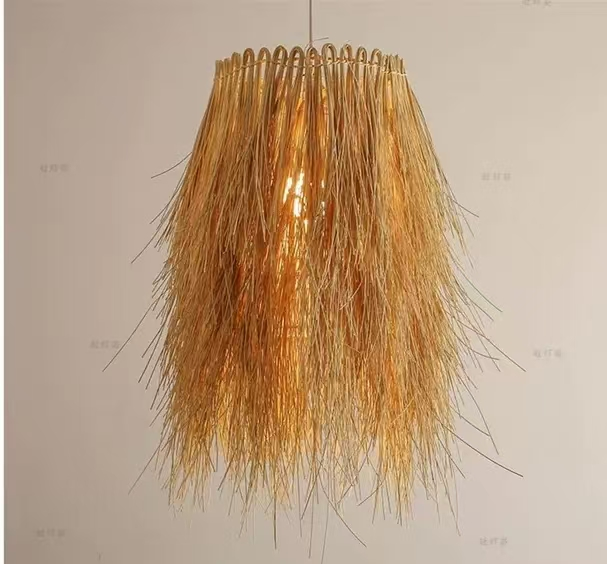 Vintage slamený luster LV812, 1xE27, Rustikálny, 150cm