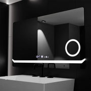Zrkadlo LED obdĺžnikový 80x60cm Definícia Motionglow Marcello Demontačné hodinové odmrazovanie systému