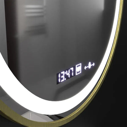 Zrkadlo LED Round 70 cm Celesti Royale Gold Motionglow MARCLELLL SMEABLE HODOVANIE SYSTÉM