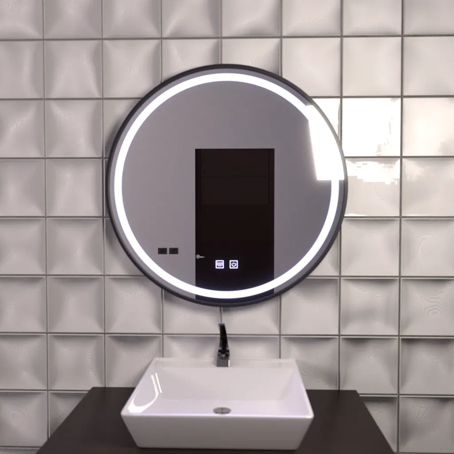 Zrkadlové LED kolo 60 cm Lucea Touch Duffosting System