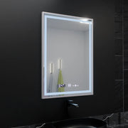 Zrkadlové obdĺžnikové 60x80cm Verite Imperial Silver Motion Glow Marcello Demonant Clock Defrition Systém