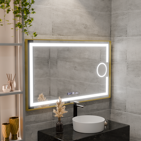 Zrkadlové obdĺžnikové obdĺžniky 50x70cm Eclat Motionglow Marcello Disping & Termeter Luba Cosmetica Dimabil