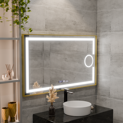 Zrkadlové obdĺžnikové obdĺžniky 50x70cm Eclat Motionglow Marcello Disping & Termeter Luba Cosmetica Dimabil