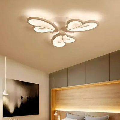 LED túžba s diaľkovým ovládaním kvetu, 43 W, 3 okvetné lístky, studené/horúce/neutrálne svetlo, nestabilné, biele